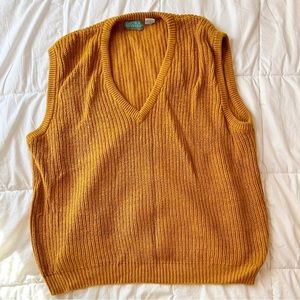 Laura Peterson Mustard Sweater Vest